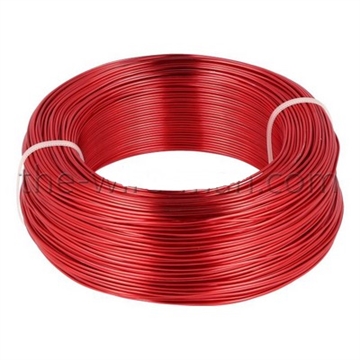 Aluminiums-tråd 1 mm Rød 120 meter.